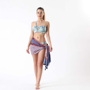 Pareo Lime Azul Humana