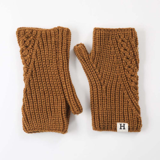 Guante Trenza Café Humana
