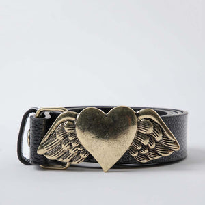 Cinturón Invierno Heart Negro Humana