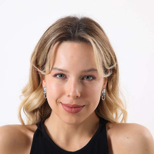 Aros Pegado Halesia Plateado Humana