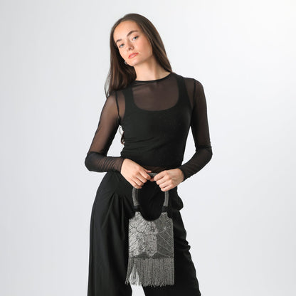 Cartera / Clutch Aurum Negro Freelosophy