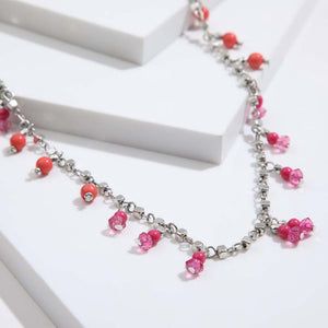 Collar Largo Zamora Rosado Humana