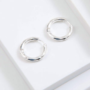 Aros Argollas Sadie Plateado I-D