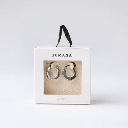 Aros Argollas Brad Plateado Humana