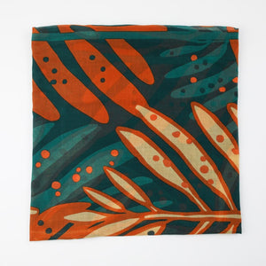 Pareo Estampado Hojas Jazmin Verde Id