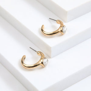 Aros Argollas Onda Dorado Humana