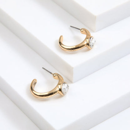 Aros Argollas Onda Dorado Humana