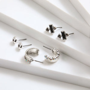 Set De Aros Elia Silver Tatienne
