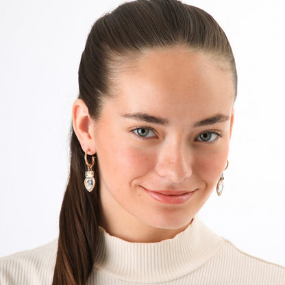 Aros Argollas Lua Dorado I-D