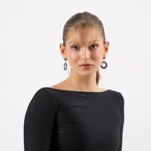 Aros Mediano Taras Dorado Humana