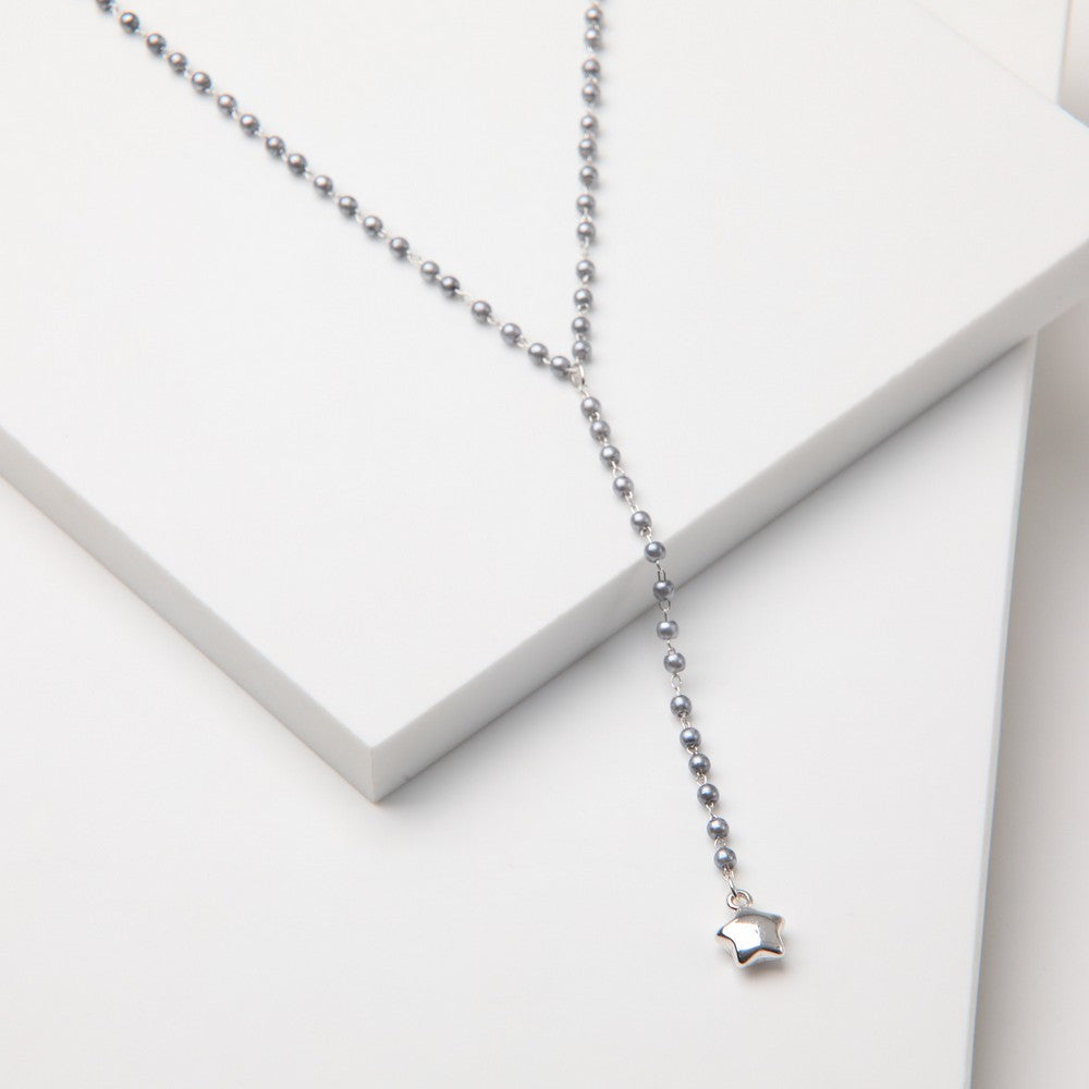 Collar Corto Gila Plateado I-D