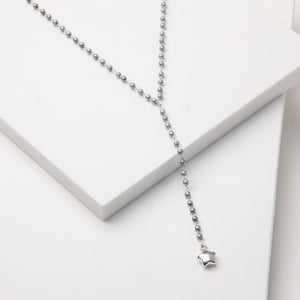 Collar Corto Gila Plateado I-D