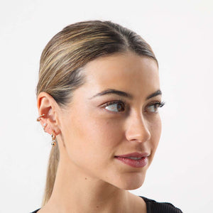 Set Aros Glitter Dorado i-D