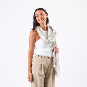 Pañuelo Liso Elisa Fleco Beige Tatienne
