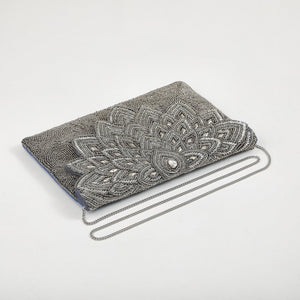 Cartera Clutch Elle Gris Humana