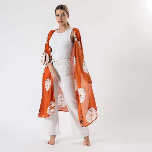 Kimono Hippie Naranjo Humana