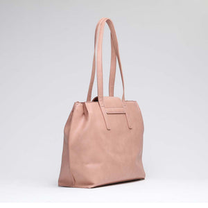 Cartera Hombro Rosada Puff Humana