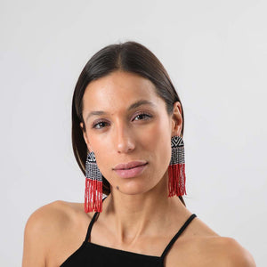 Aros Largos Lozoya Rojo Tatienne