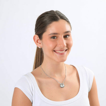 Set De Collar Tania Plateado I-D