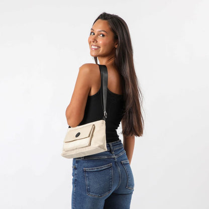 Cartera Cruzada Livorno Beige Beige i-D