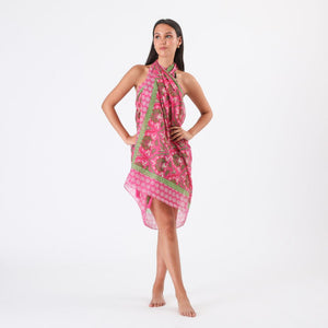 Pareo Estampado Nico Fucsia Humana