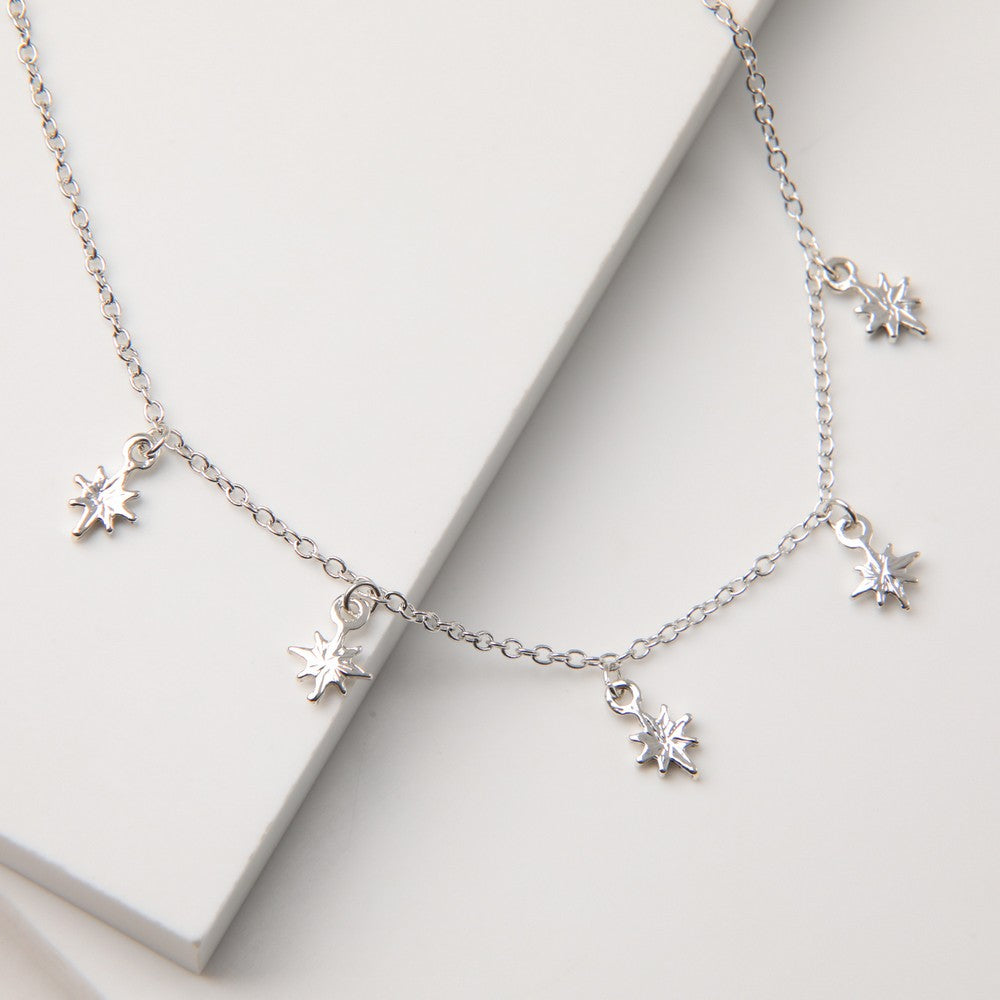 Collar Corto Feli Plateado I-D