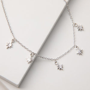 Collar Corto Feli Plateado I-D