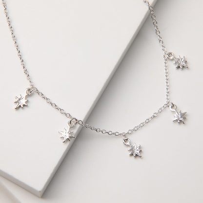 Collar Corto Feli Plateado I-D