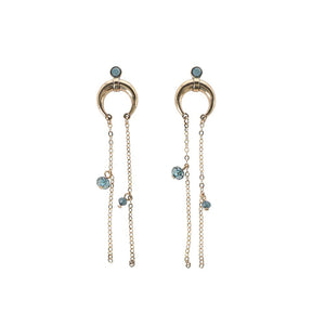 Aros Largos Luna Dorados Tatienne