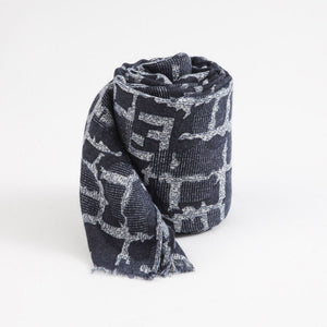 Pañuelo Estampado Ivana Lineas Azul Tatienne