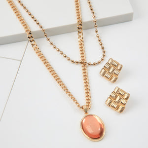 Set De Collar Erika Dorado Humana