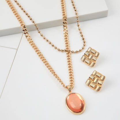 Set De Collar Erika Dorado Humana