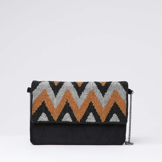 Clutch Graphic Negro Tatienne