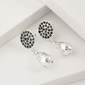 Aros Mediano Ceram Plateado Tatienne