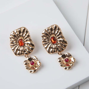 Aros Largos Arcoiris Dorados i-D