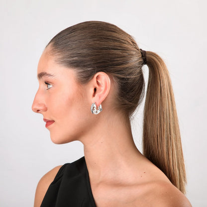 Aros Argollas Senn Plateado Humana