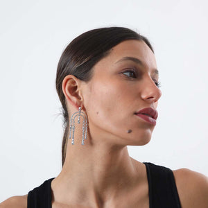 Aros Largo Lennon Plateado i-D