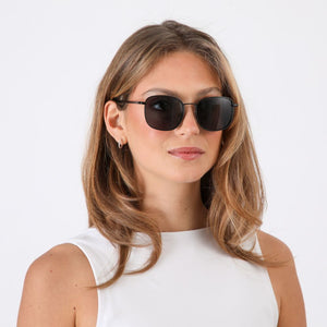 Anteojos de sol Nauru Aviador metálico negro Bobs