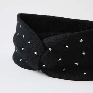 Cintillo Tejido Stars Negro Humana