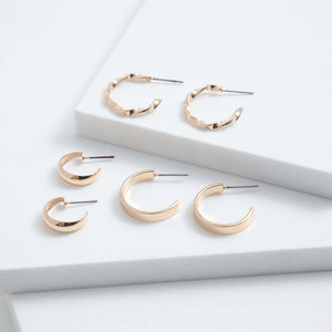 Set Aros Aline Dorados i-D