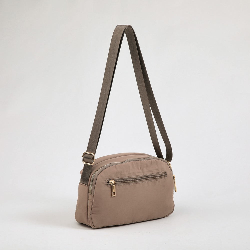 Cartera Cruzada Cuasia Taupe I-D