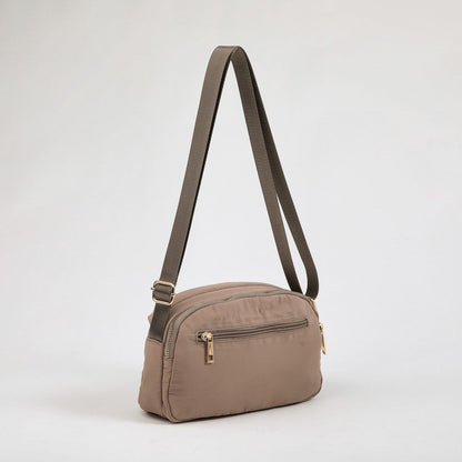 Cartera Cruzada Cuasia Taupe I-D
