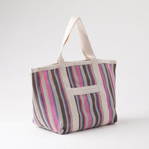 Cartera Tote Dena Tejido Vertical Rosa Humana