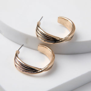 Aros Argollas Ulli Dorado I-D