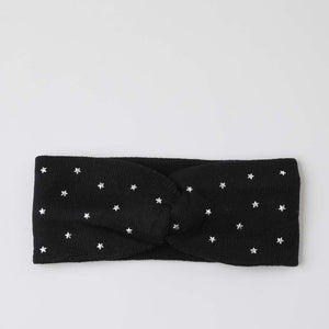 Cintillo Tejido Stars Negro Humana