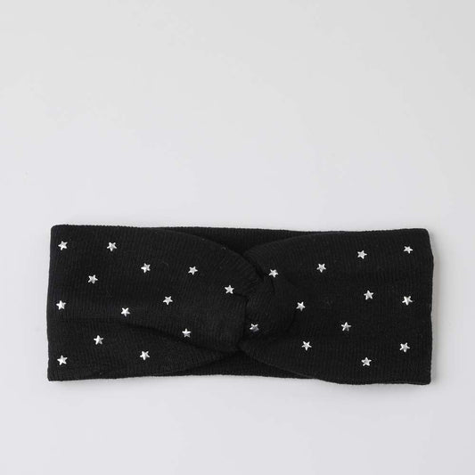 Cintillo Tejido Stars Negro Humana