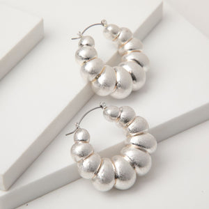 Aros Argollas Fashion Statement 6 Plateado Humana