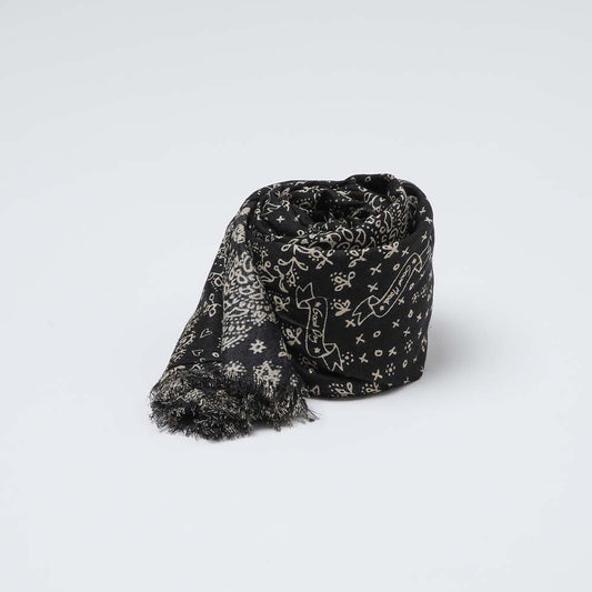 Pañuelo Estampado Preto Negro i-D