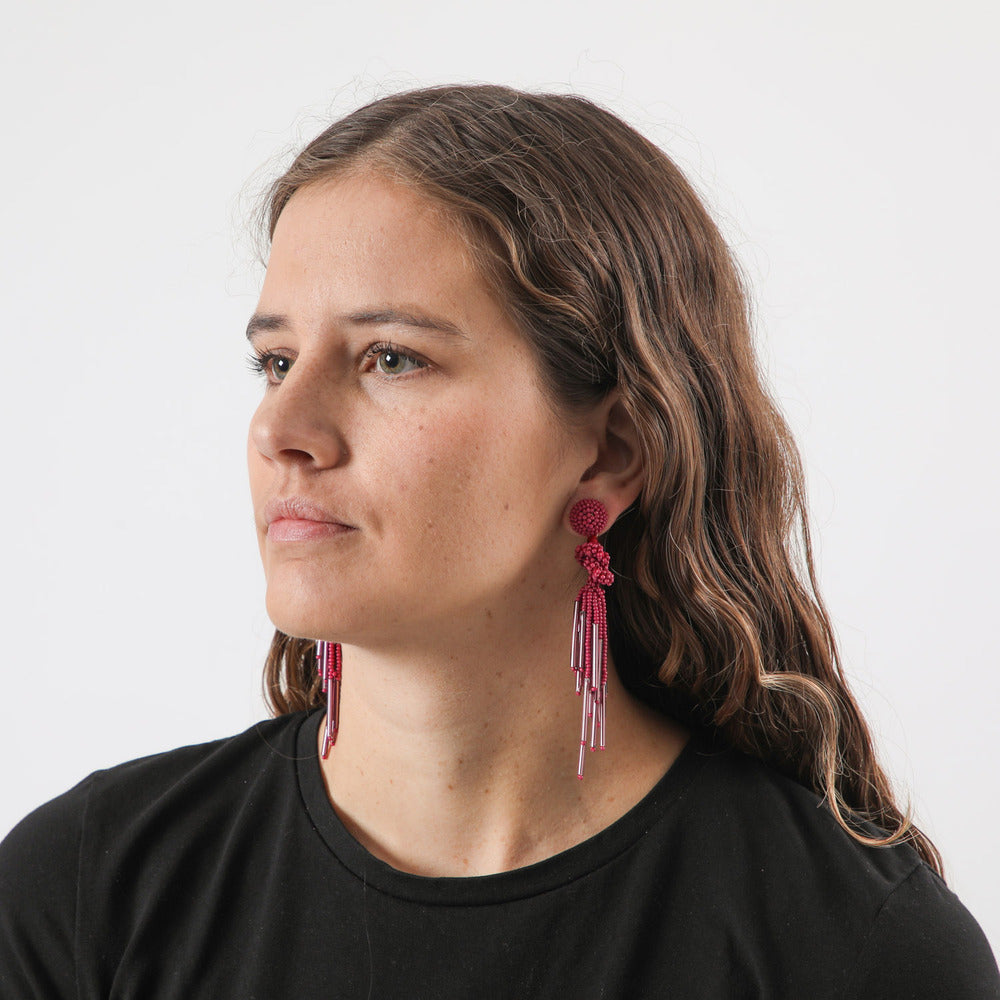 Aros Largo Mérida Morado Humana