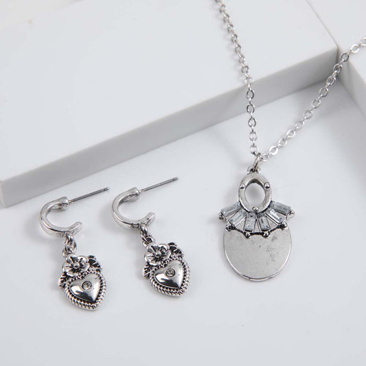 Collar + Aro Legacy Plateado i-D